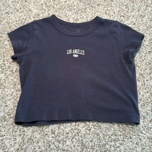 Brandy Melville Babydoll cropped tshirt